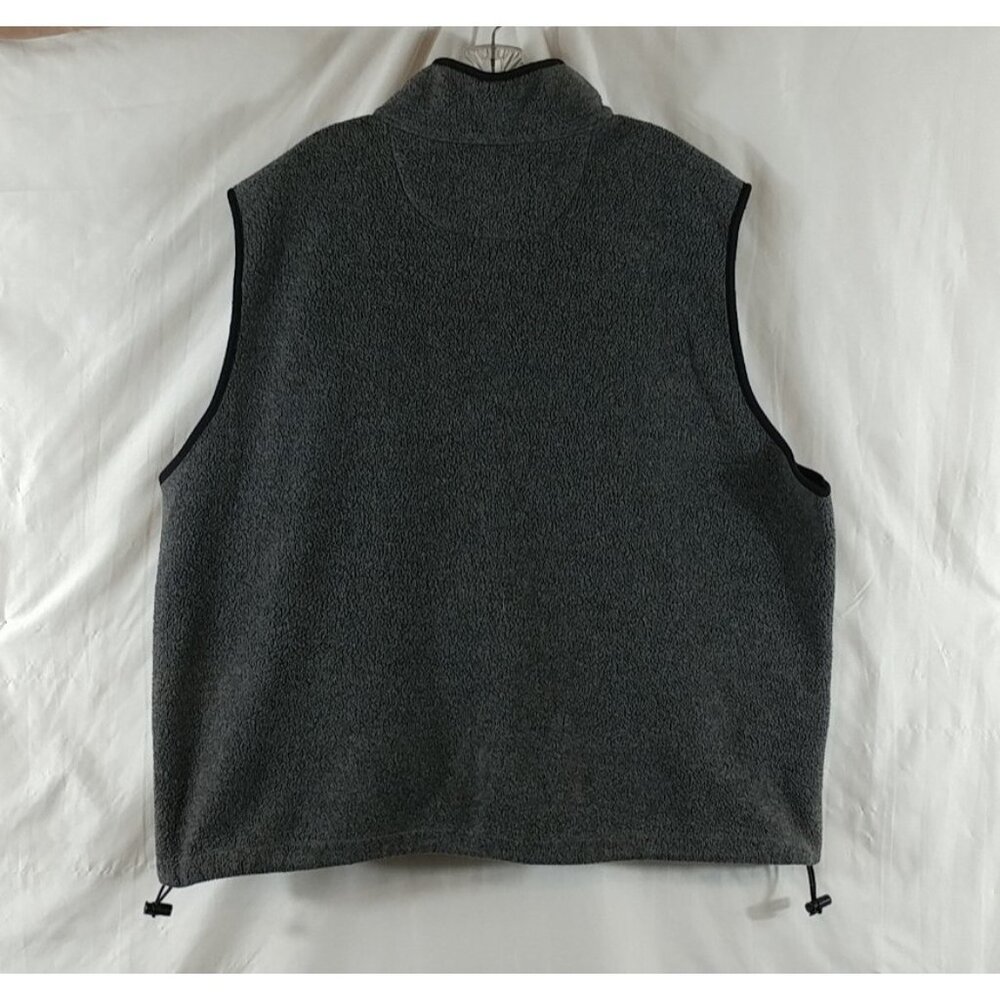 Eddie Bauer EBTEK Men's Gray Full Zipper Outdoor Fleece Vest Size XXL - Picture 3 of 8